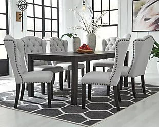 Jeanette Counter Height Dining Table and 6 Barstools