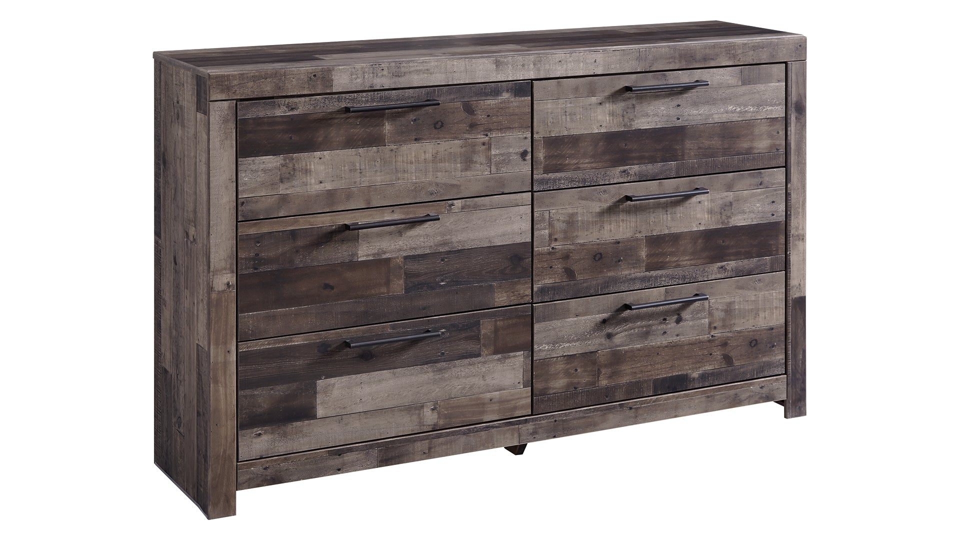 Derekson King Panel Bed with 2 Storage Drawers with Dresser