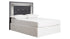 Lodanna King/California King Upholstered Panel Headboard Bed with Mirrored Dresser and Chest