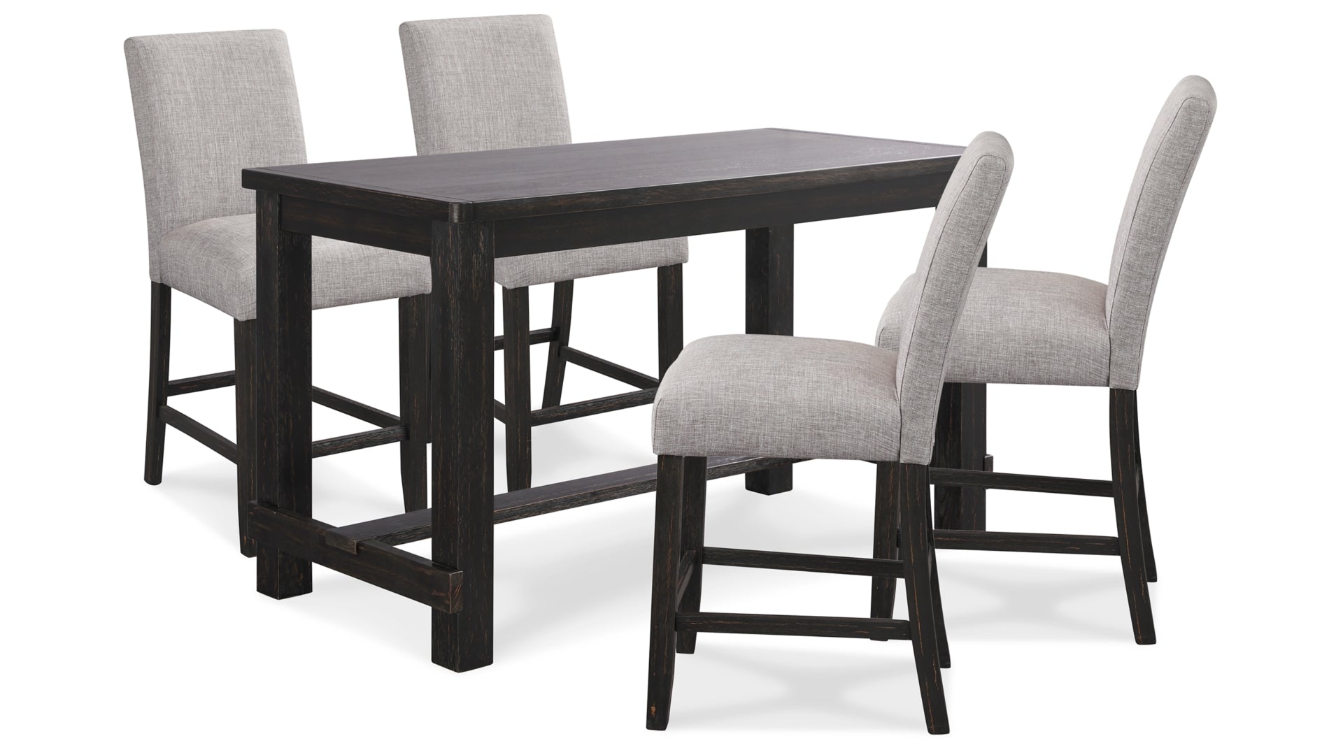 Jeanette Counter Height Dining Table and 4 Barstools