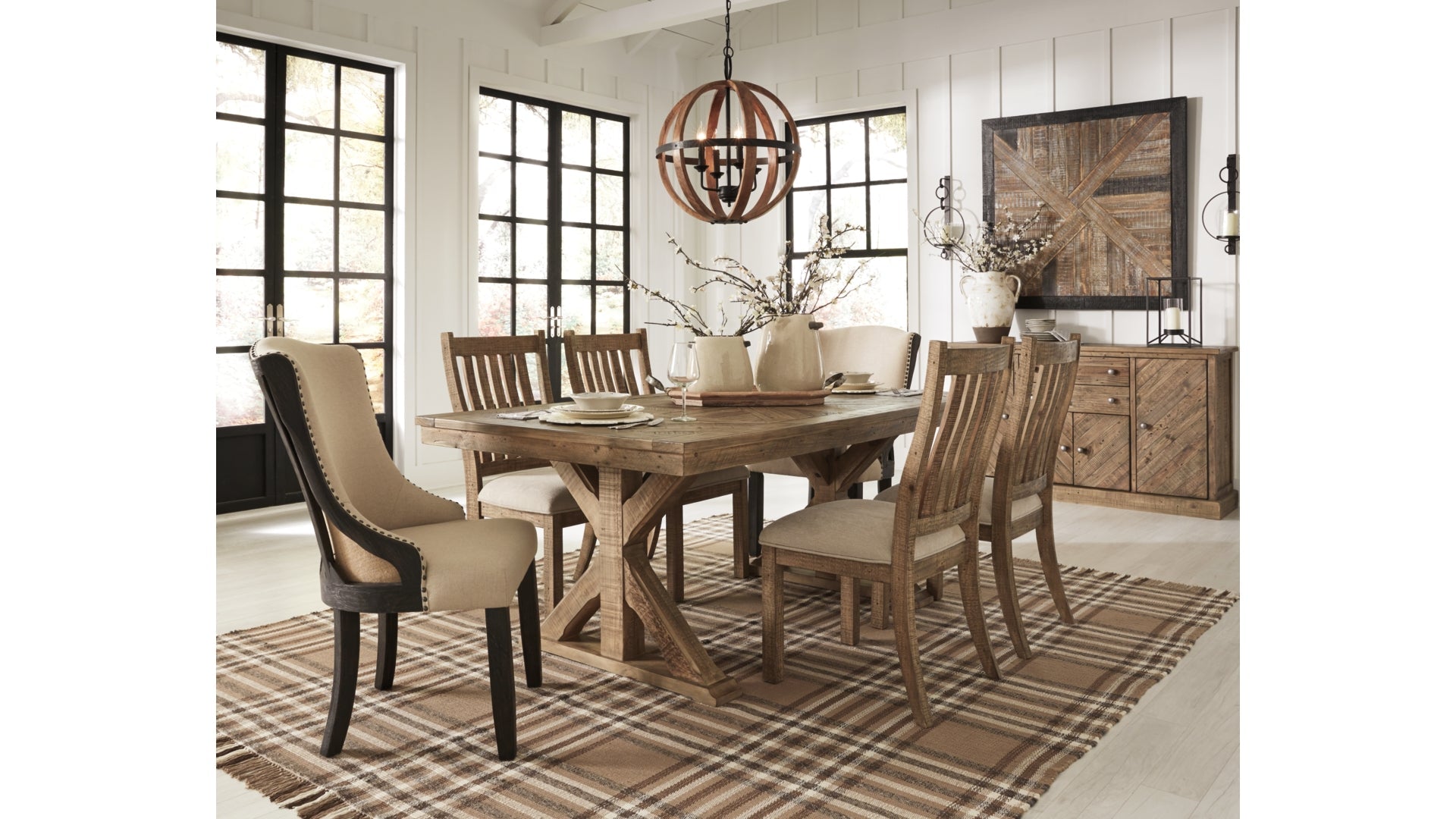 Grindleburg Dining Table and 6 Chairs
